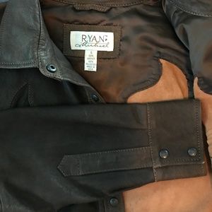 Ryan Michael Leather Top